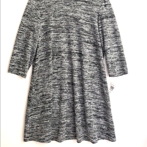 NWT Tiana B. Black 3/4 Sleeve Shift Dress, Sz 16 - Picture 6 of 11